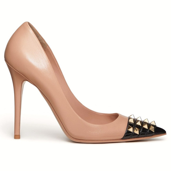 Valentino Garavani Shoes - Valentino Garavani Rockstud Alcove 110 Leather Pointed-toe Pumps 36